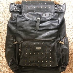 Pink Victoria secret leather book bag